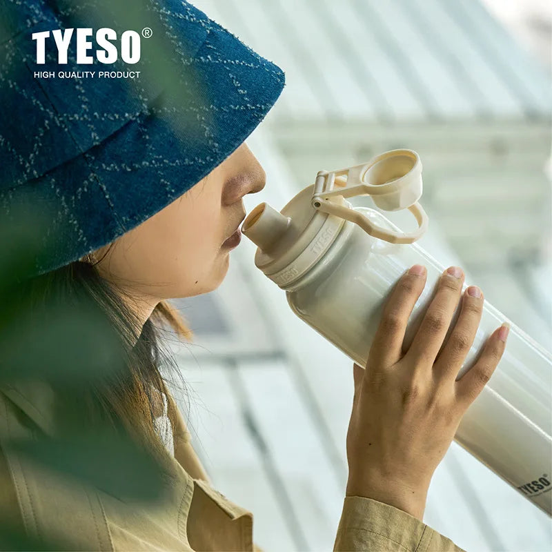 Stainless Steel Vacuum Flask Portable Outdoor Thermos Water Bottle Keeps Cold and Heat